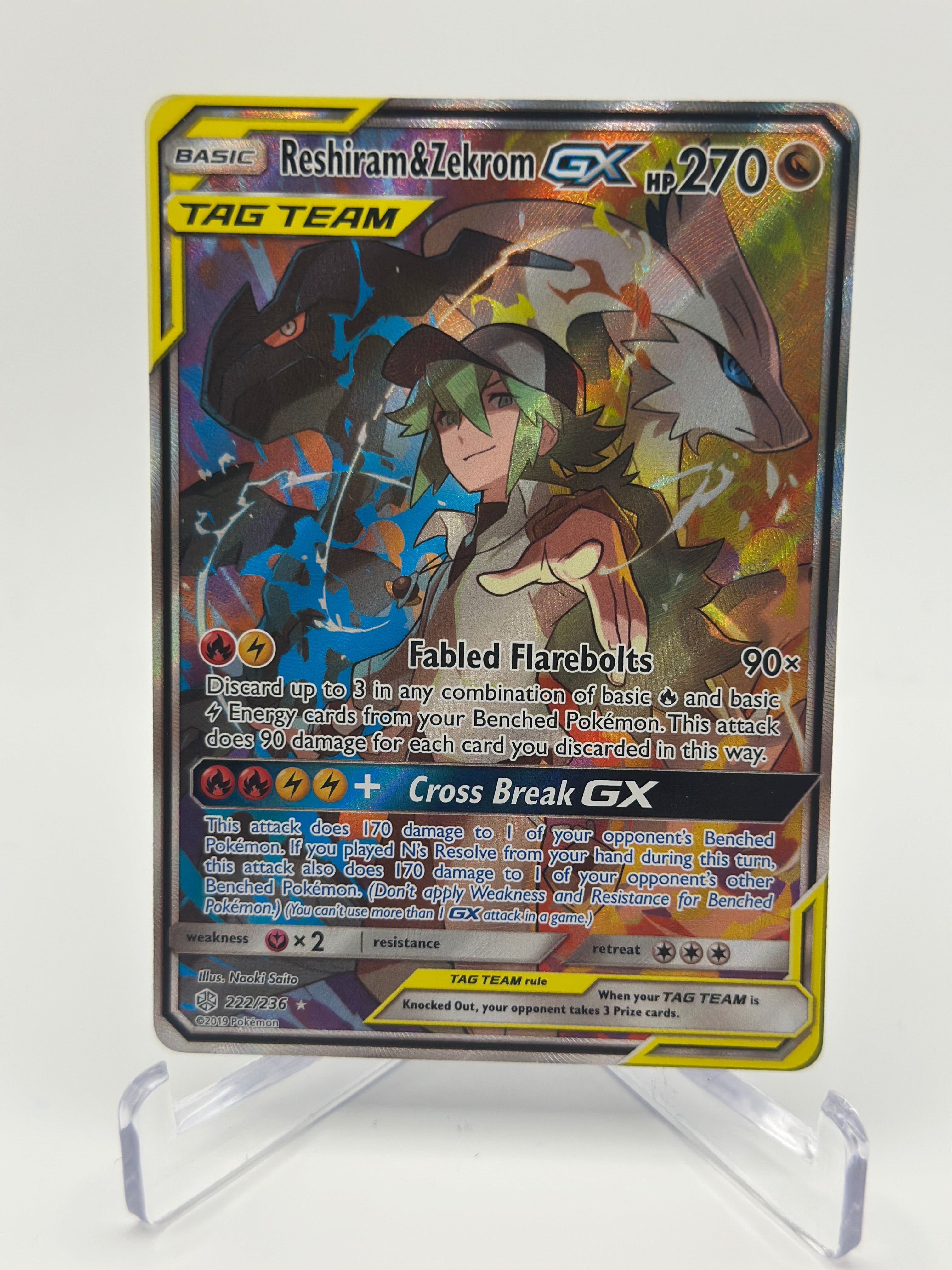 pokemon gx tag team card Trading Game Cosmic Eclipse Ultra Rare Reshiram and Zekrom #222 Elemental Hydra Size:A4 Framed Each of these fantastic PSA 3 Treecko Gold