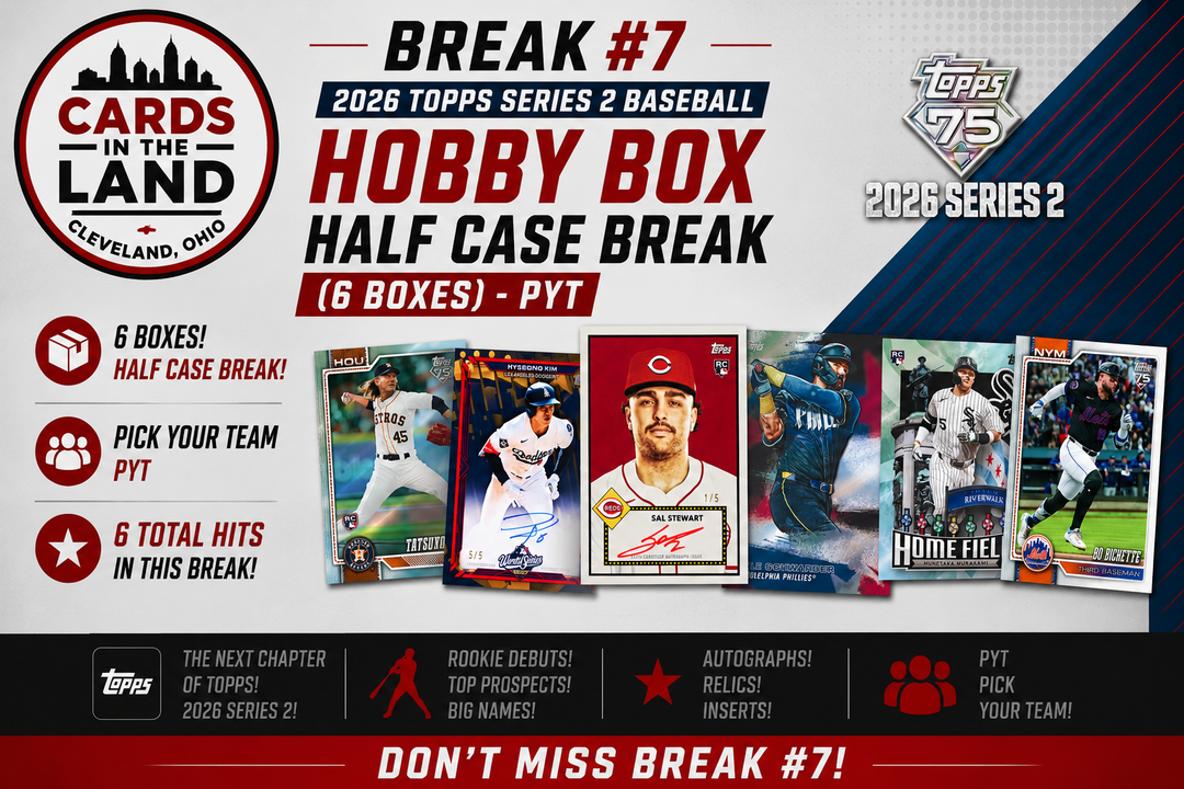 Break #7: 2026 Topps Series 2 Hobby Box HALF CASE (6 Boxes)