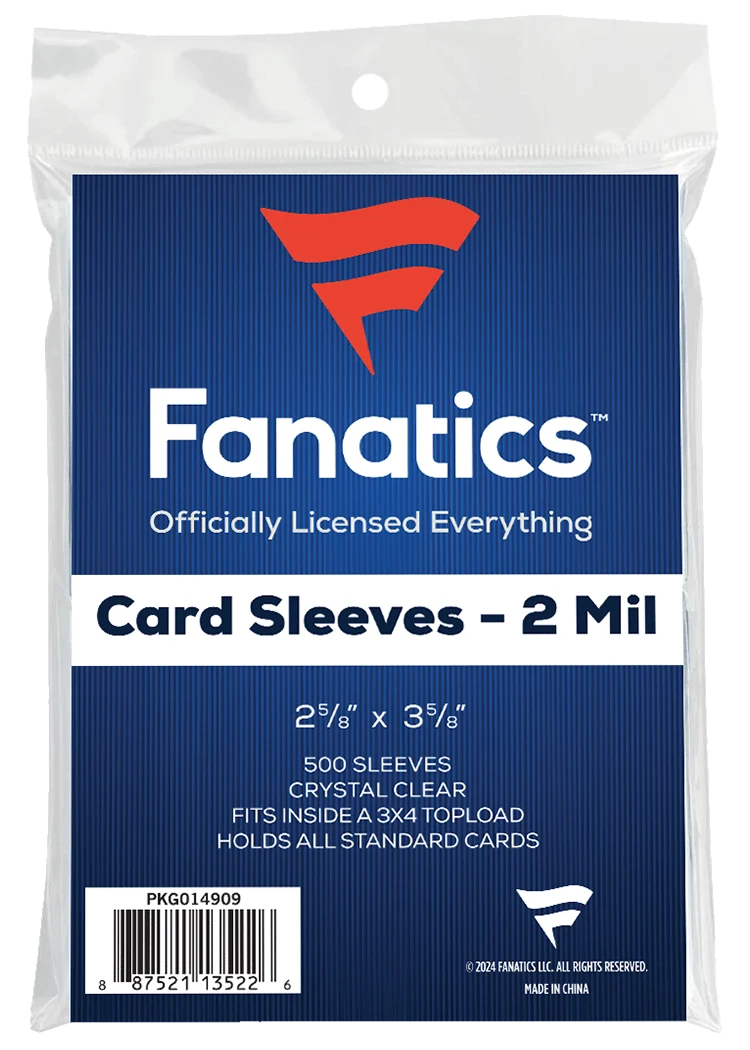 Fanatics 35 Point Penny Sleeves 500 Count Pack