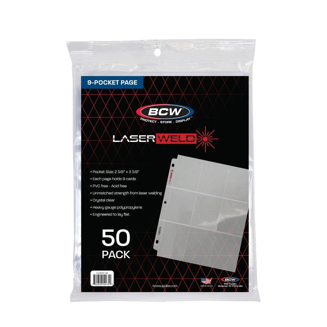 BCW 9 Pocket Page Top Load 50 Pack