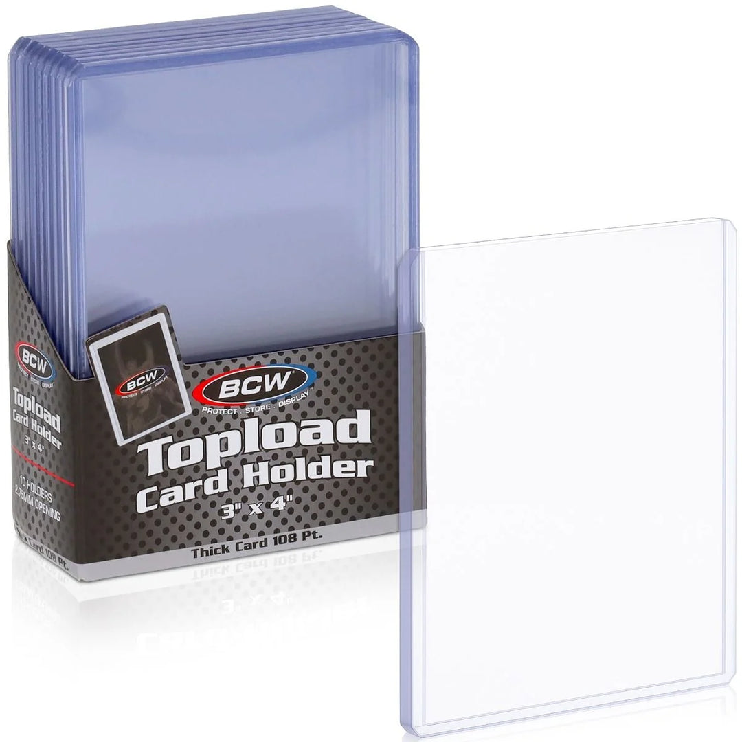 BCW 108 Point Toploader 10 count