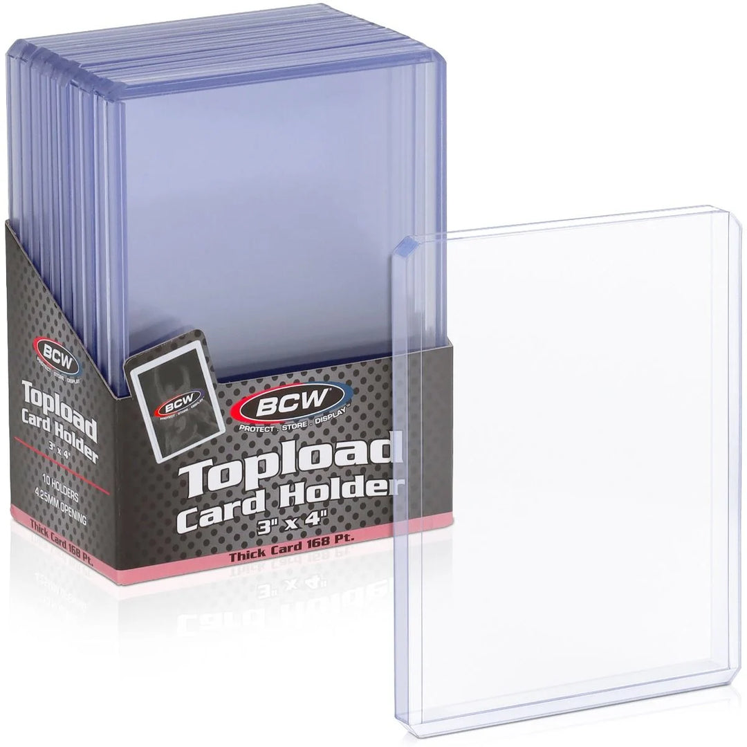 BCW 168 Point Toploaders 10 count