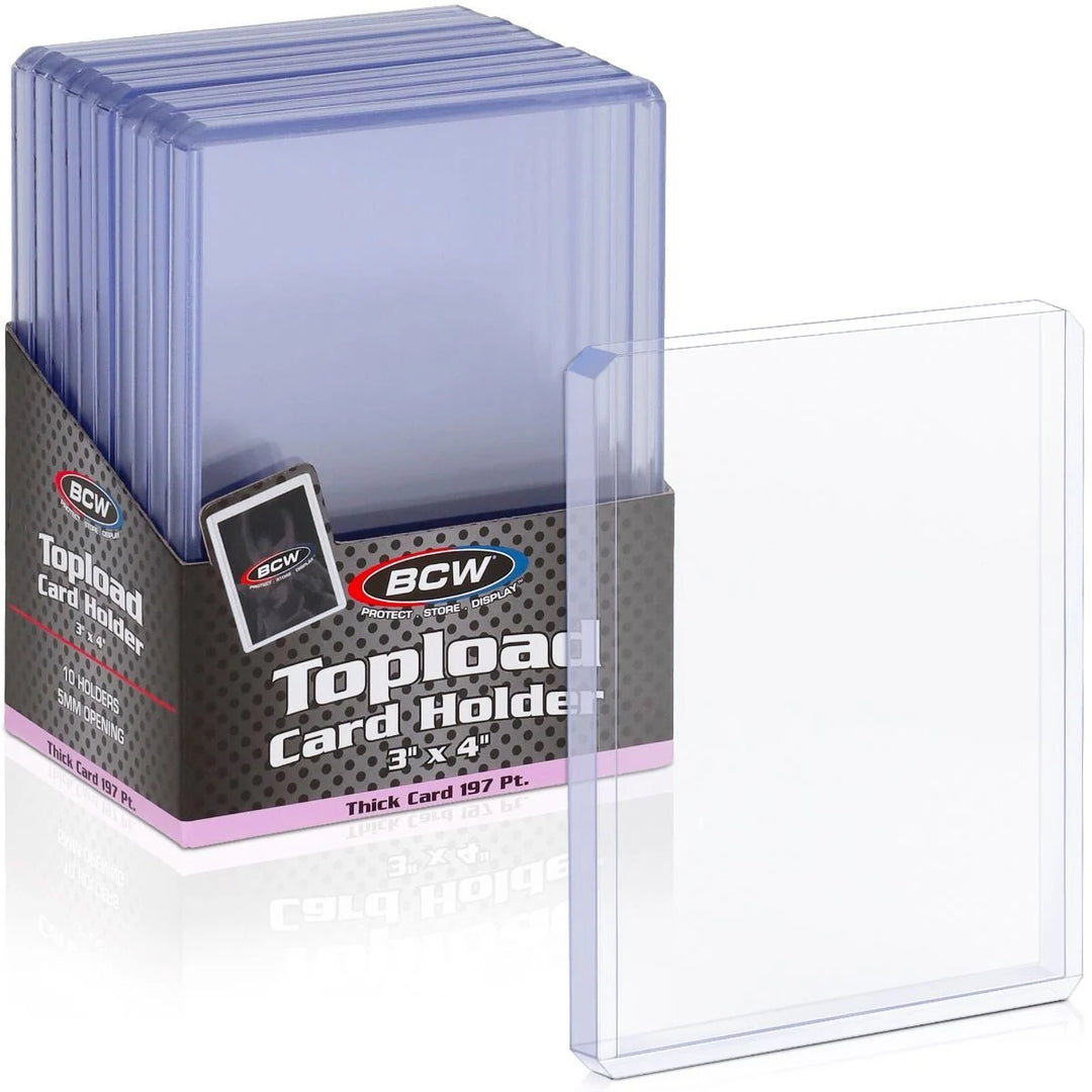 BCW 197 Point Toploaders 10 count