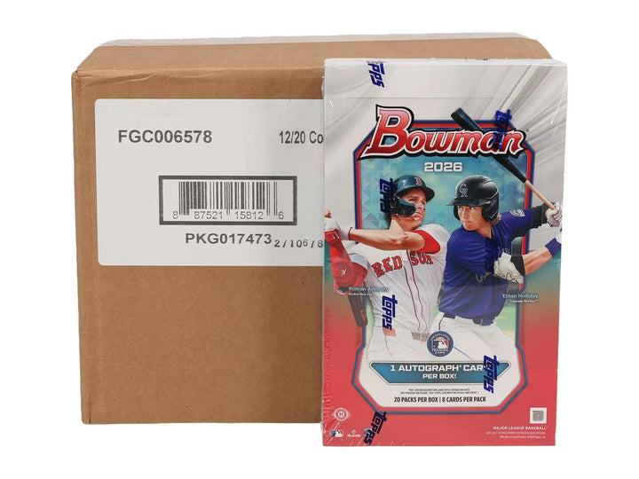 Break #3: 2026 Bowman Baseball HOBBY CASE (12 Boxes)- PYT