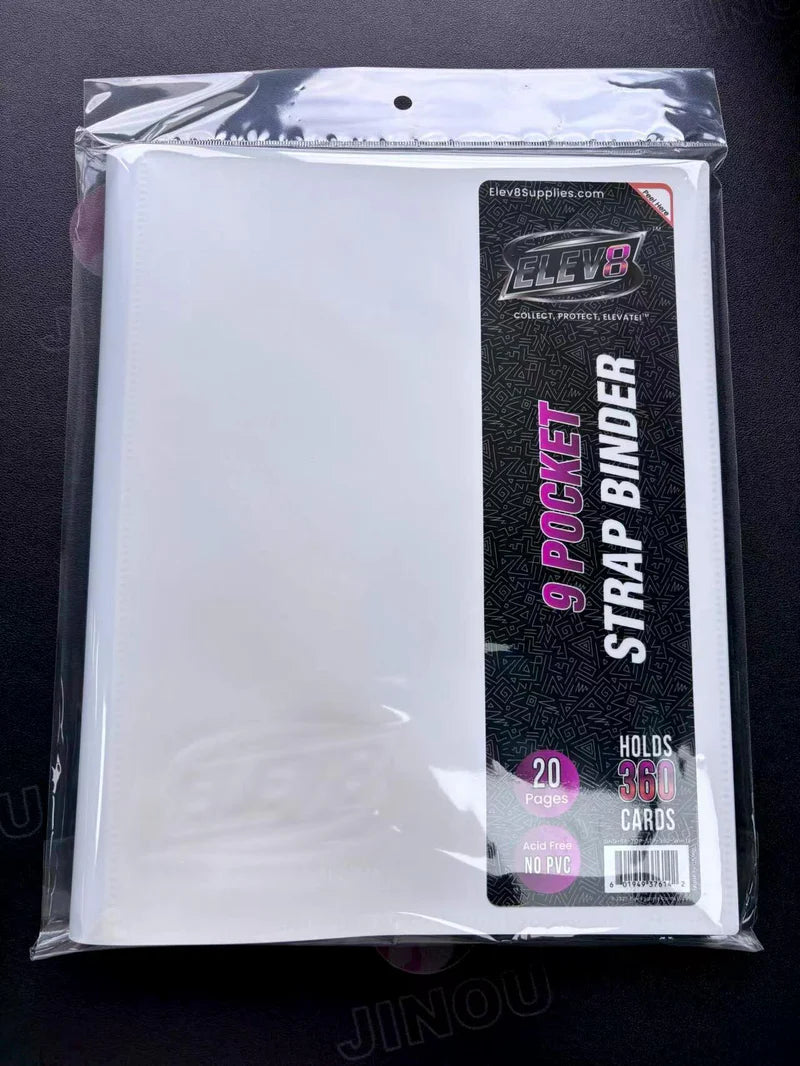 ELEV8 9-Pocket Strap Binder White