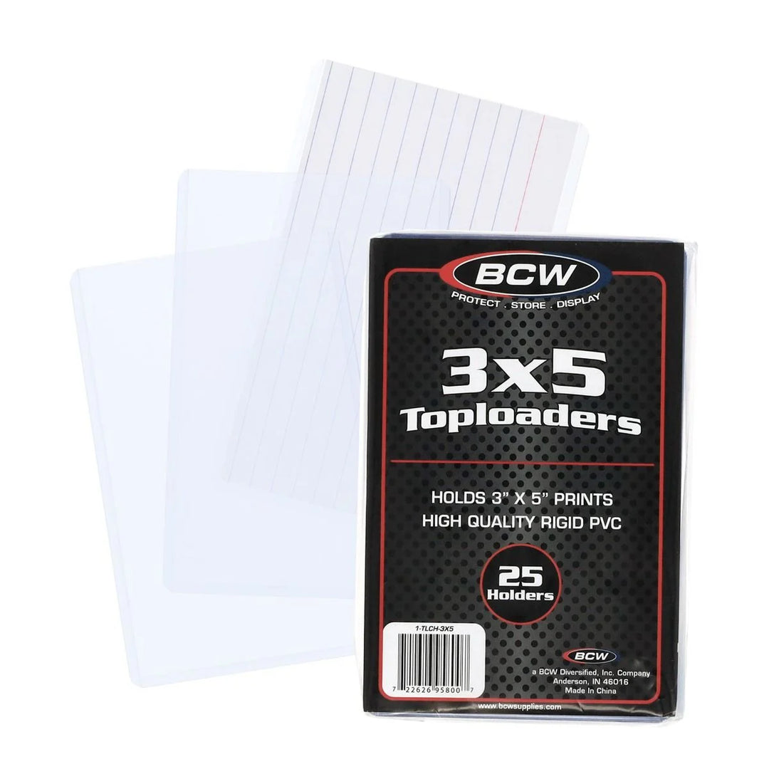 BCW 3.5 x 5  Toploaders 25 Pack