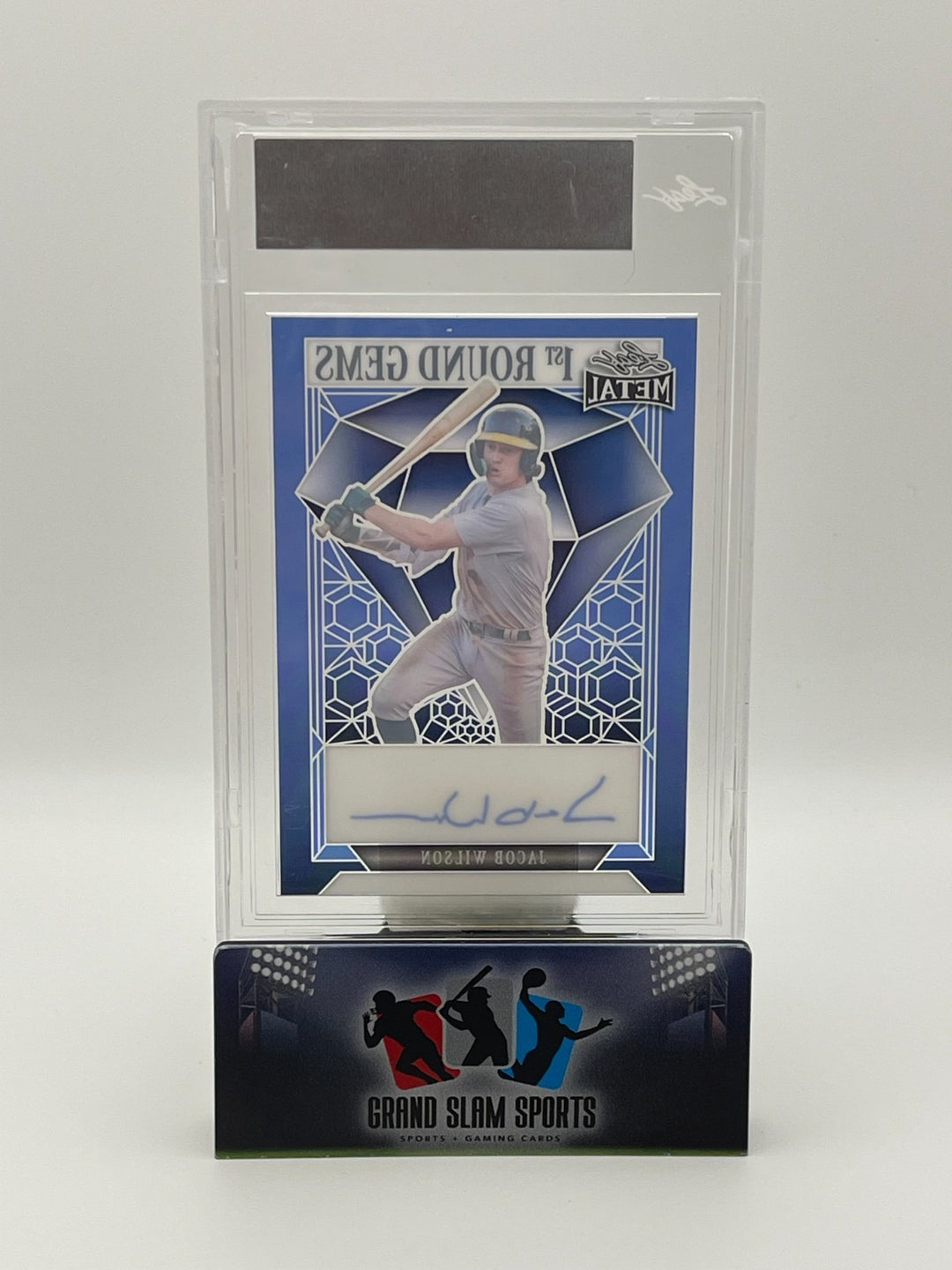 2023 Leaf Metal 1/1 JACOB WILSON Autograph Card ONE OF ONE 1st Round Gems Auto