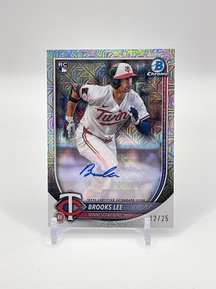 2025 Bowman Chrome Brooks Lee Mojo Refractor Image Variation Rookie Auto /25 