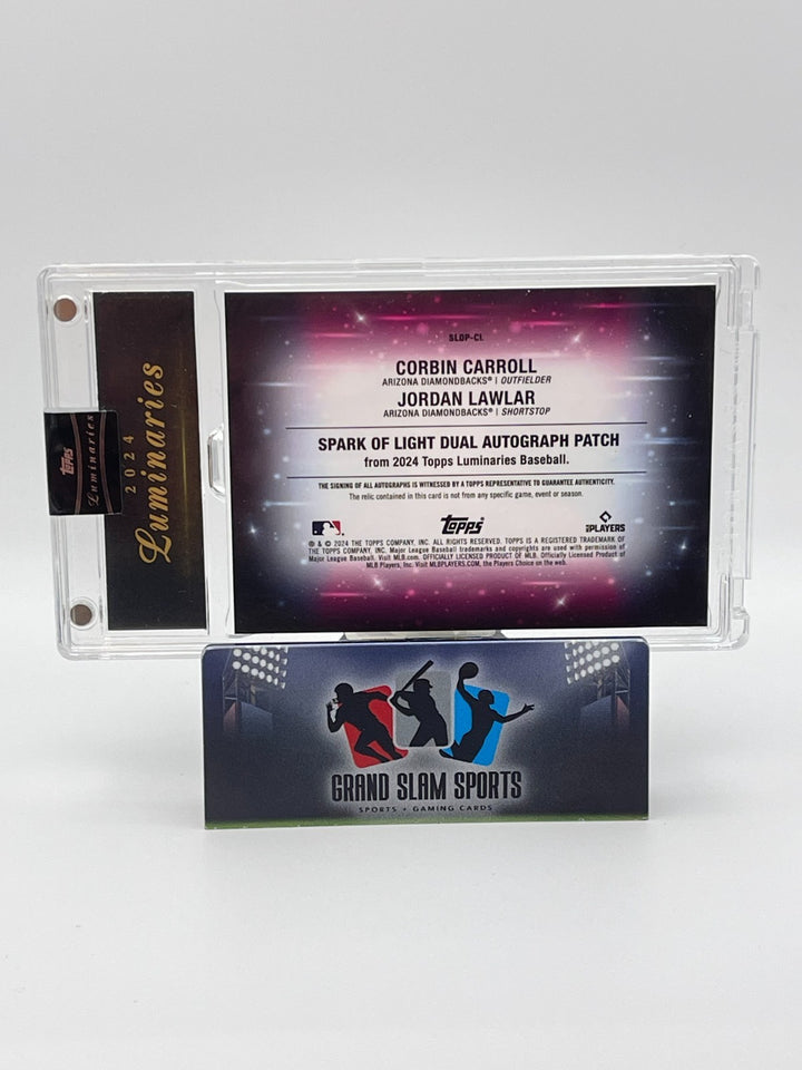 2024 TOPPS LUMINARIES SPARK OF LIGHT PATCH CARROLL LAWLAR /15
