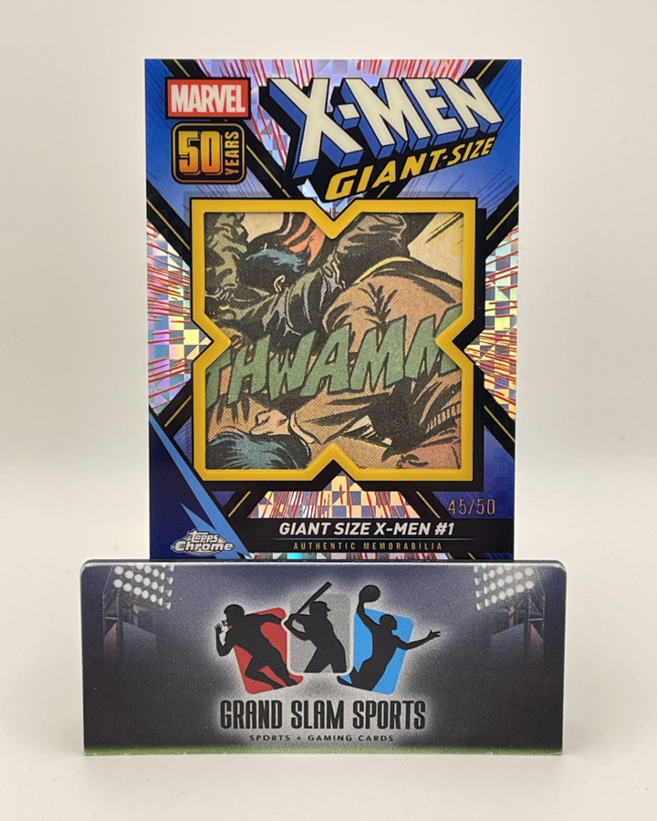 2025 Topps Chrome Marvel Relic #XGS-1 Giant-Size X-Men #1 X-Fractor /50