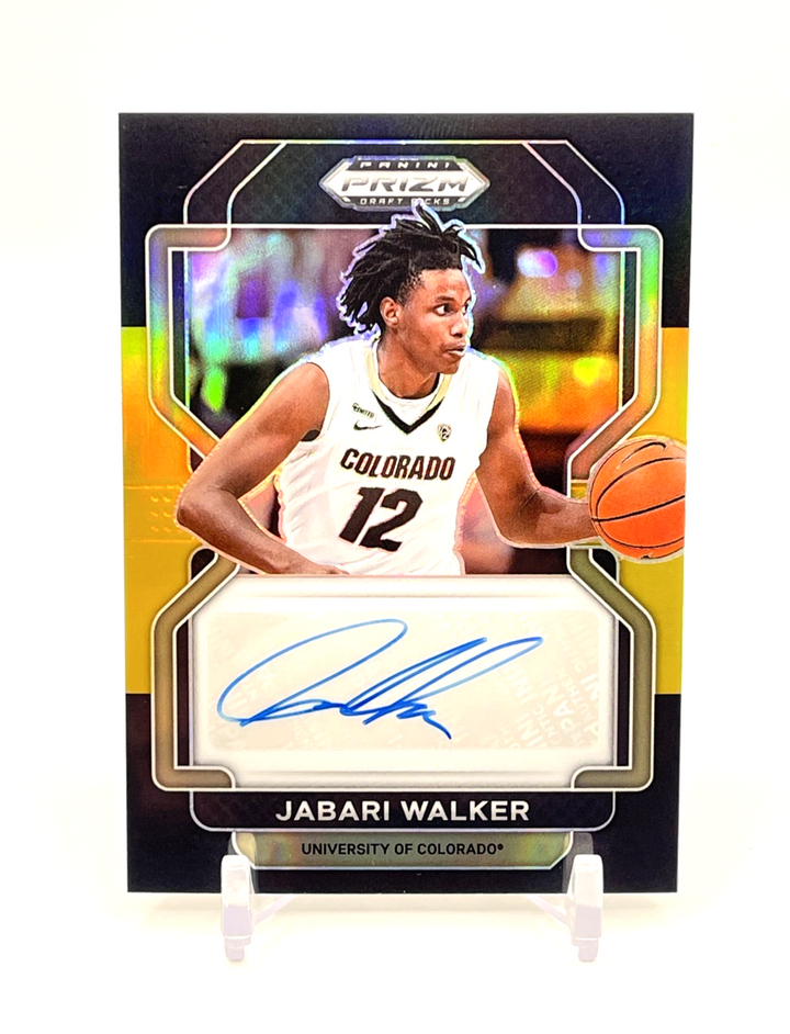 JABARI WALKER 2022-23 PANINI PRIZM DRAFT AUTOGRAPH Black Gold AUTO /99