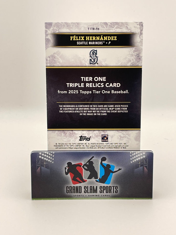 Felix Hernandez 2025 Topps Tier One Triple Relic  T1TR-FH #d /5