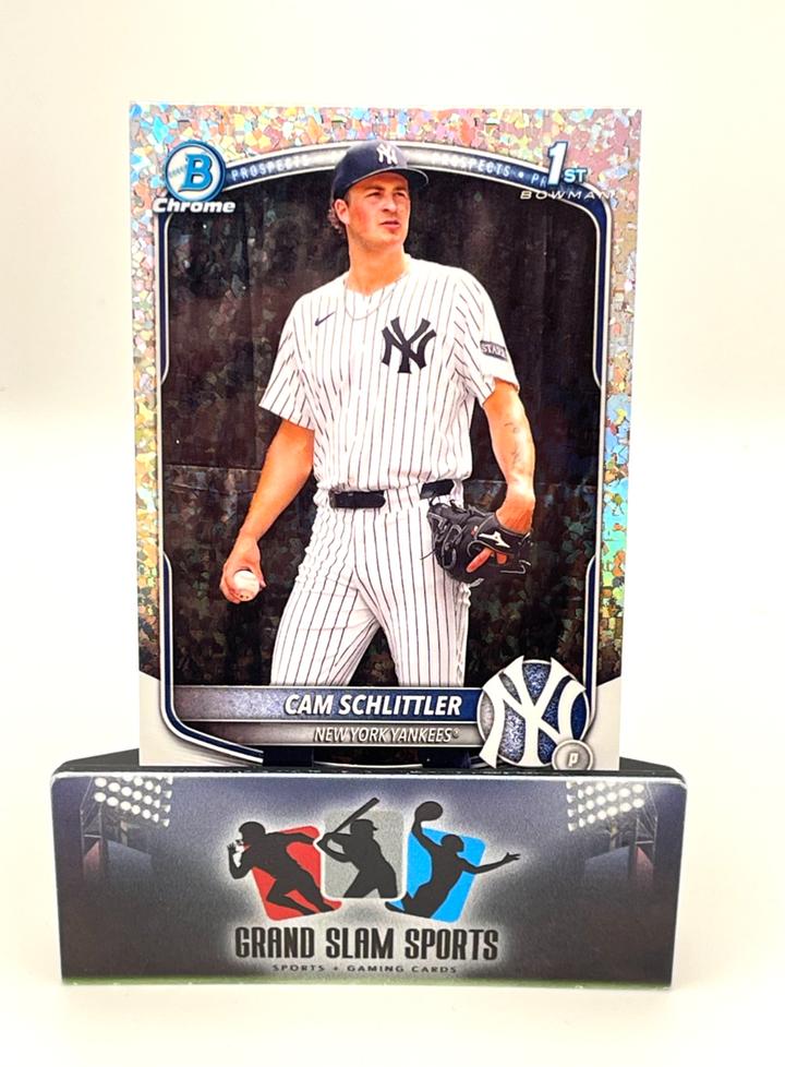 2025 Bowman Chrome  1st Cam Schlittler Mini Diamond Refractor New York Yankees