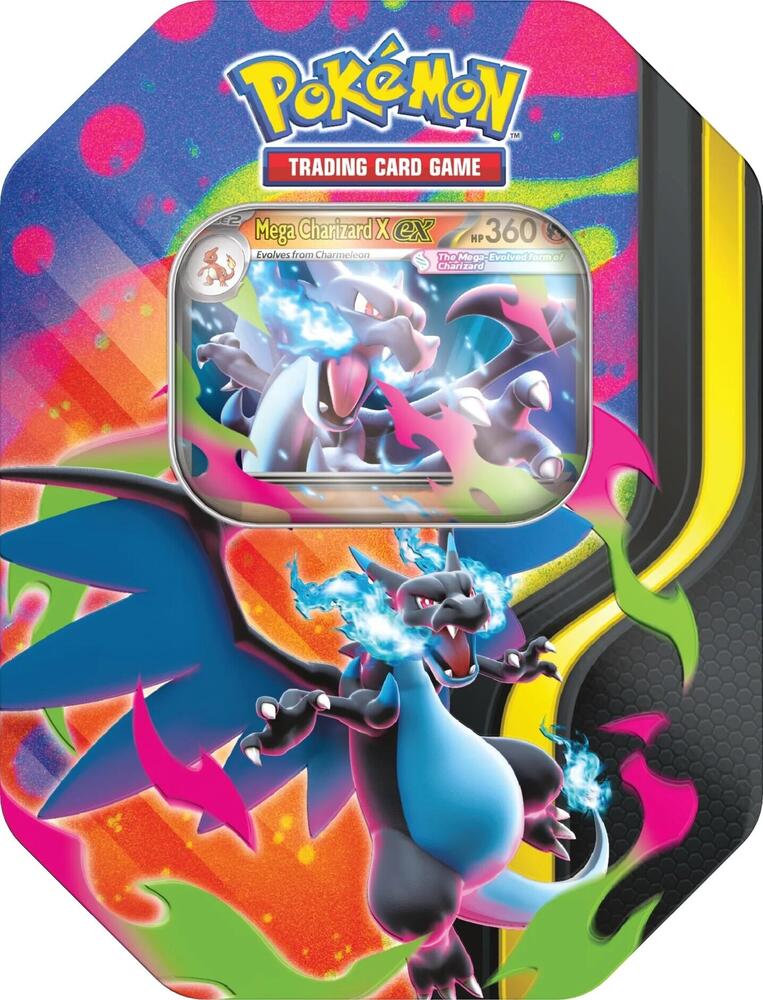 Pokémon Mega Charizard Tin (Mega Charizard X)