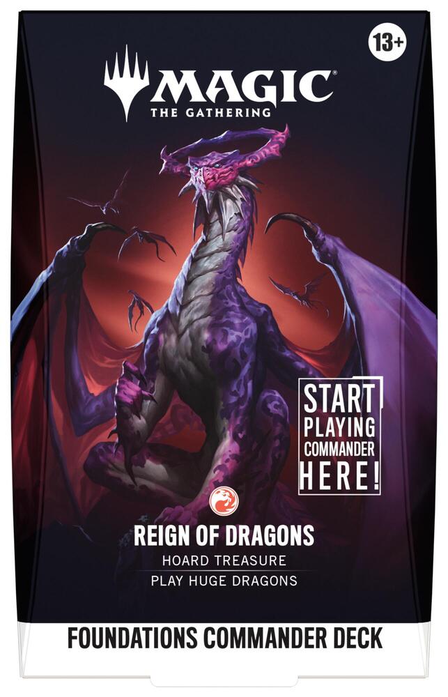 Magic Foundations Commander Deck Reign of Dragons