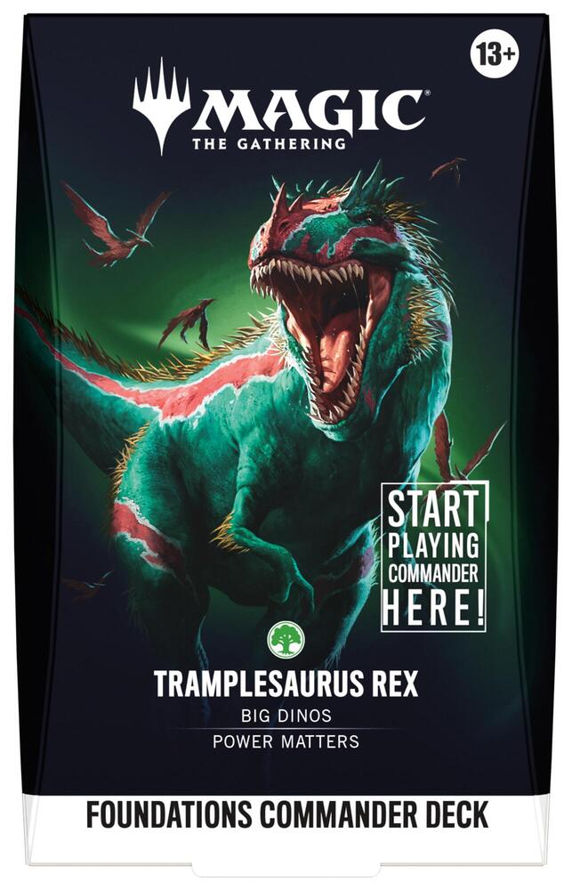 Magic Foundations Commander Deck Trampelsaurus Rex