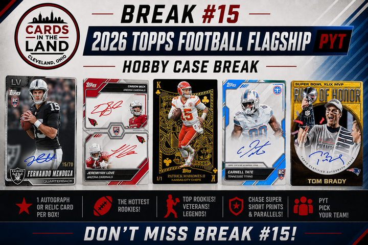 Break #15: 2026 Topps Flagship Football Hobby Case PYT