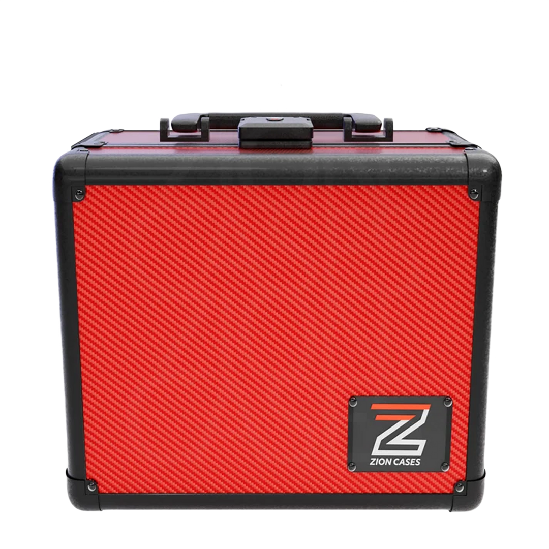 Zion Slab Case 2 Row Carbon Fiber Red