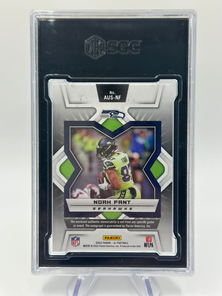 2022 Panini XR Noah Fant NFL Shield Auto 1/1 SGC 9