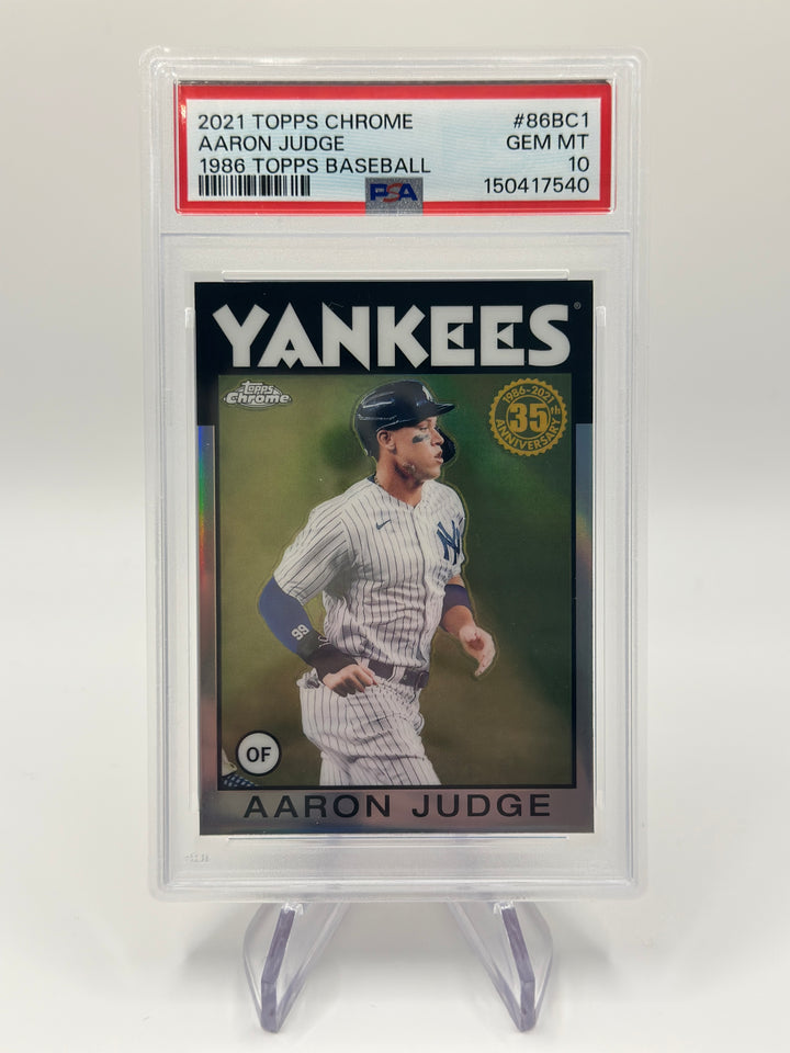 2021 Topps Chrome Aaron Judge 1986 #86BC1 PSA 10