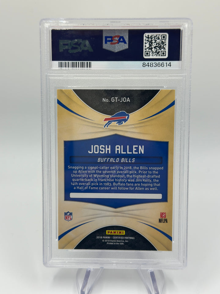 2018 Certified Josh Allen Gold Team #JOA PSA 10