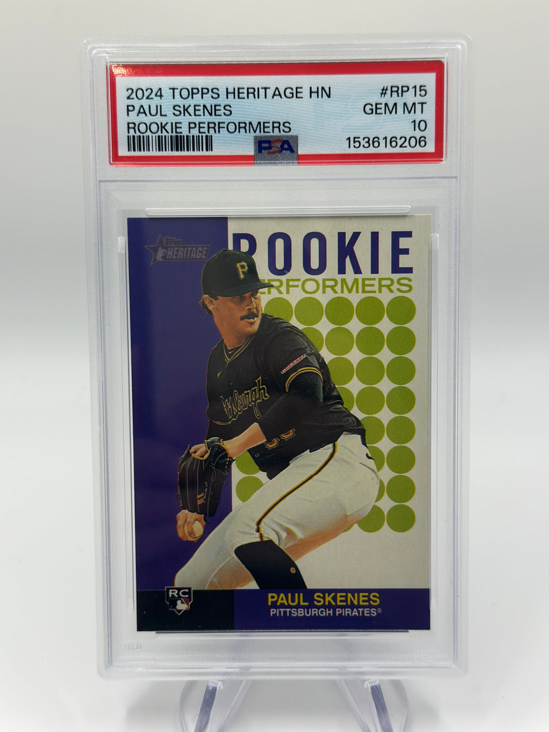2024 Topps Heritage Paul Skenes Rookie Performers #RP15 PSA 10