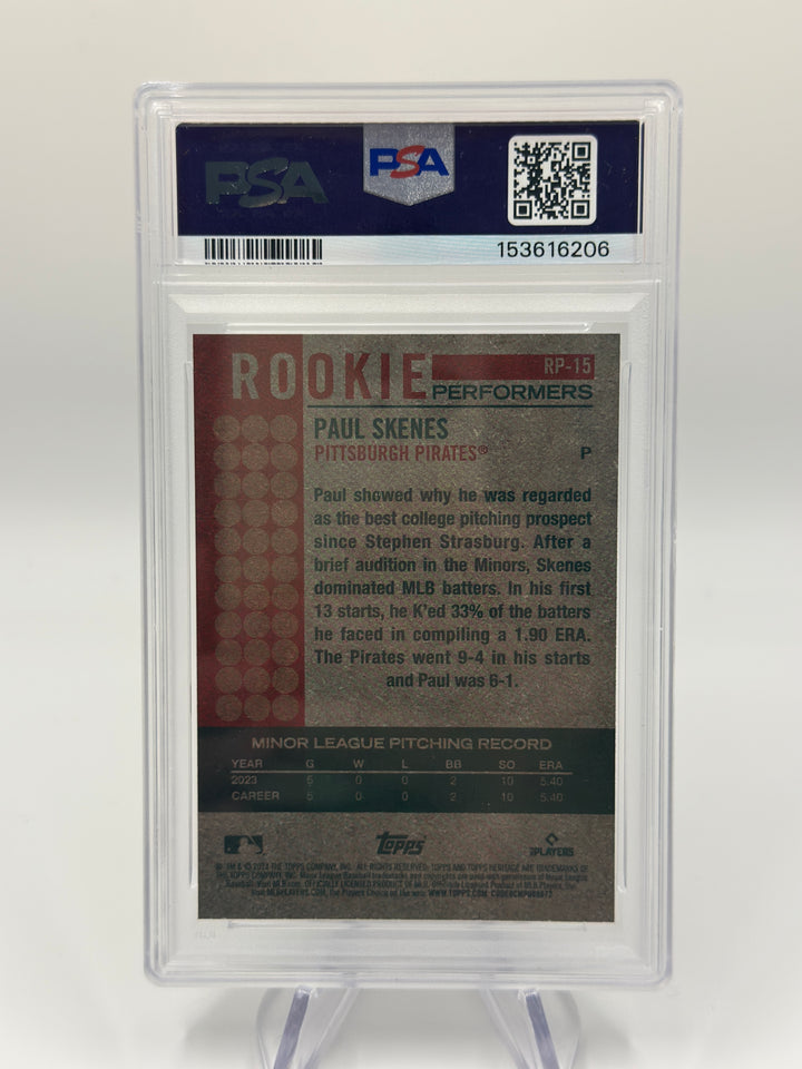 2024 Topps Heritage Paul Skenes Rookie Performers #RP15 PSA 10