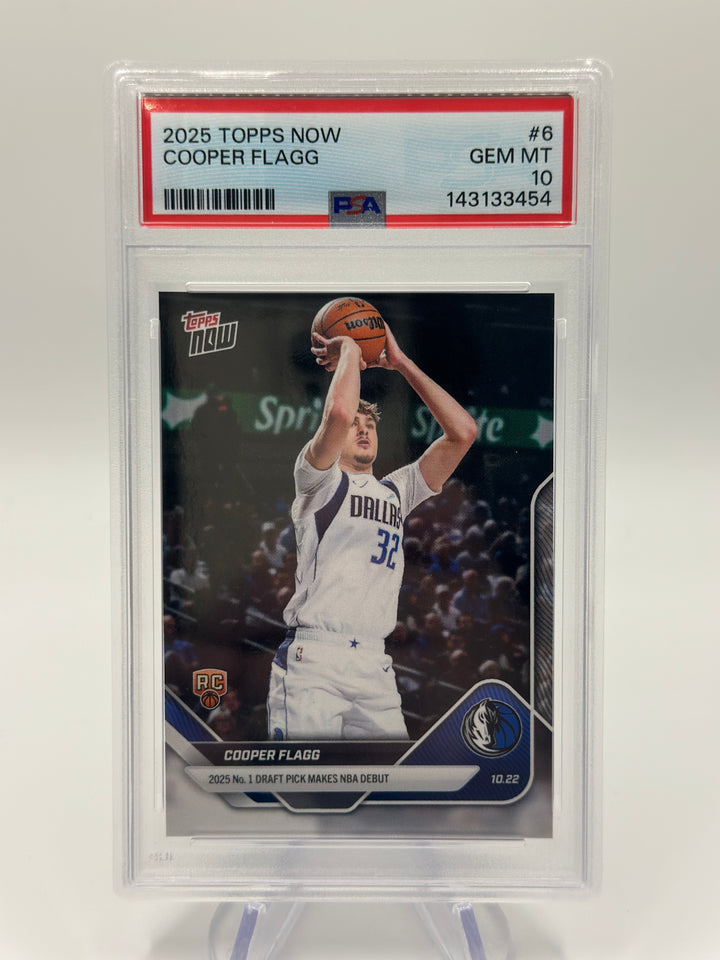 2025 Topps Now Cooper Flagg #6 PSA 10