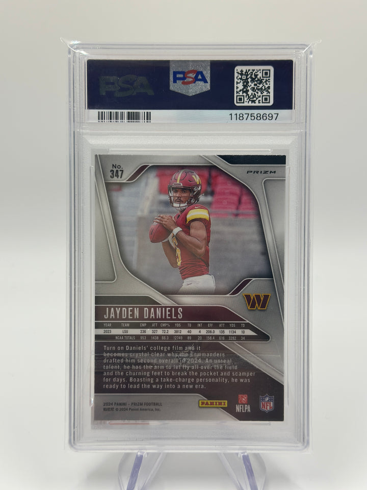 2024 Prizm Jayden Daniels Disco Prizm #347 PSA 10