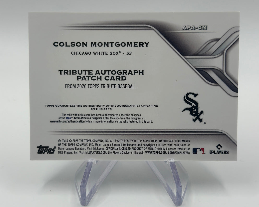 2026 Topps Tribute Colson Montgomery Auto Relic /25 #APA-CM