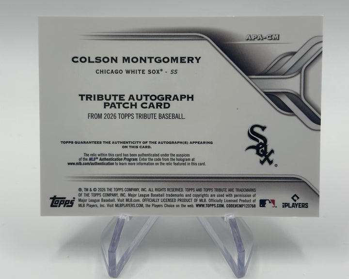 2026 Topps Tribute Colson Montgomery Auto Relic /25 #APA-CM