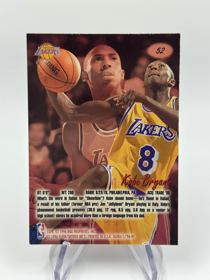 1996-97 Fleer Ultra Kobe Bryant Rookie #52