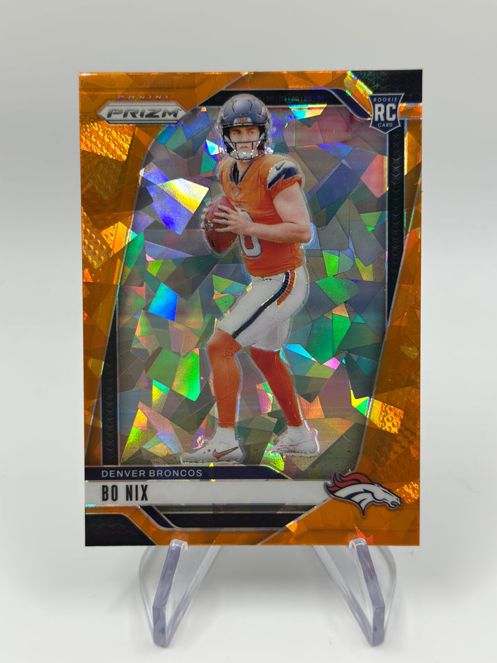 2024 Prizm Bo Nix Orange Cracked Ice #309