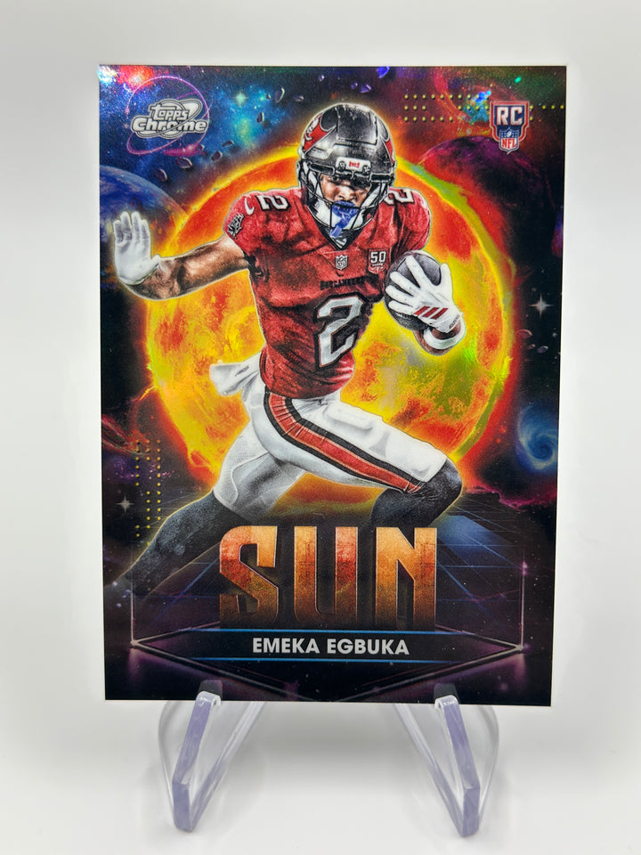 2025 Topps Cosmic Chrome Emeka Egbuka Planetary Pursuit Sun #PPSU-EE