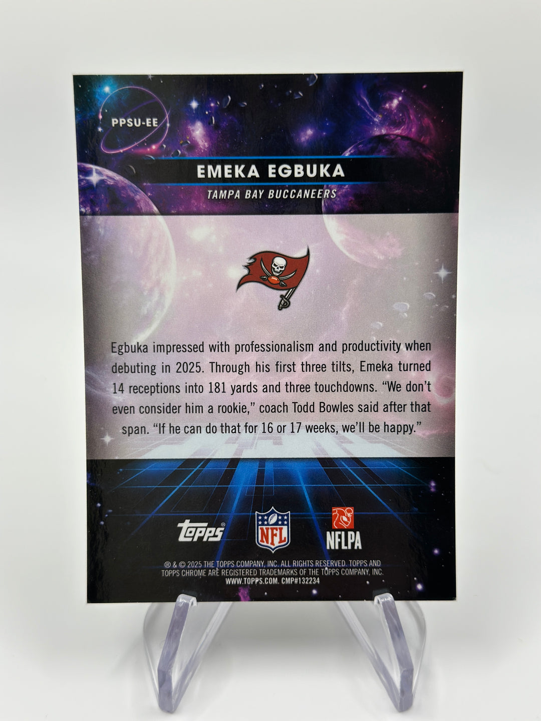 2025 Topps Cosmic Chrome Emeka Egbuka Planetary Pursuit Sun #PPSU-EE