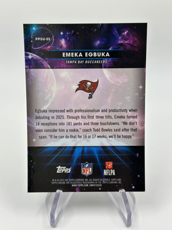 2025 Topps Cosmic Chrome Emeka Egbuka Planetary Pursuit Sun #PPSU-EE