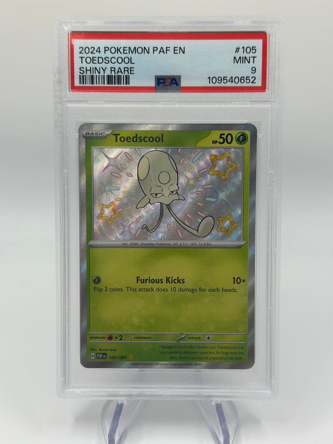 Pokémon Toedscool 105/91 PSA 9