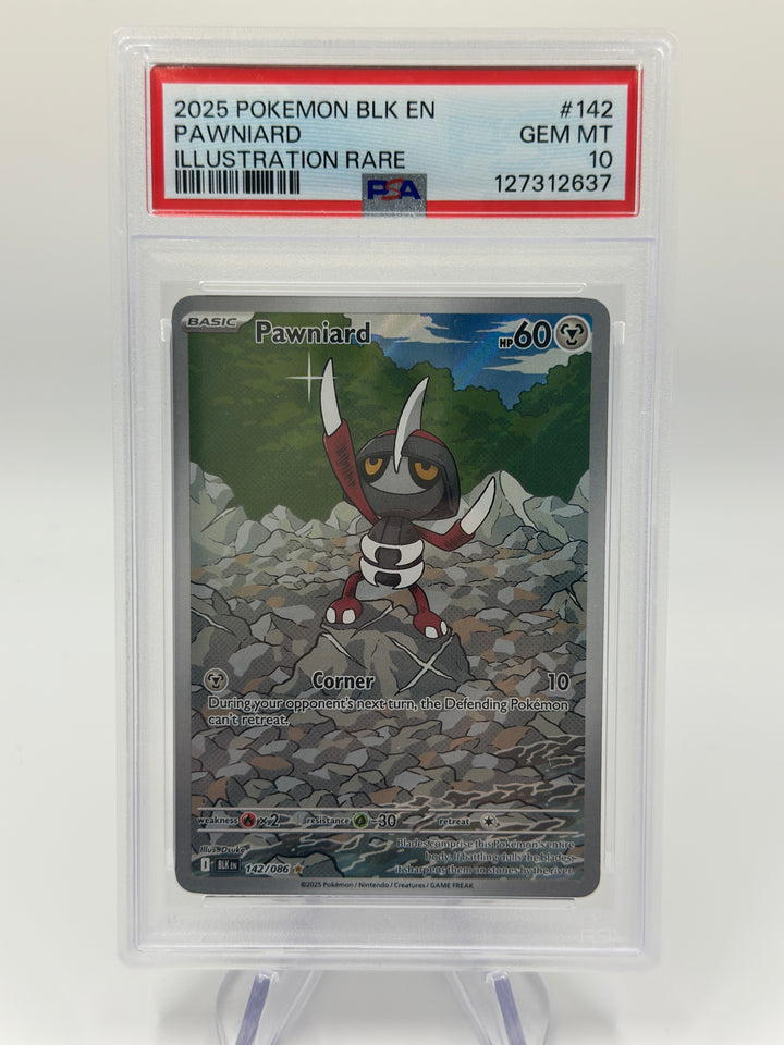 Pokémon Pawniard 142/86 IR PSA 10