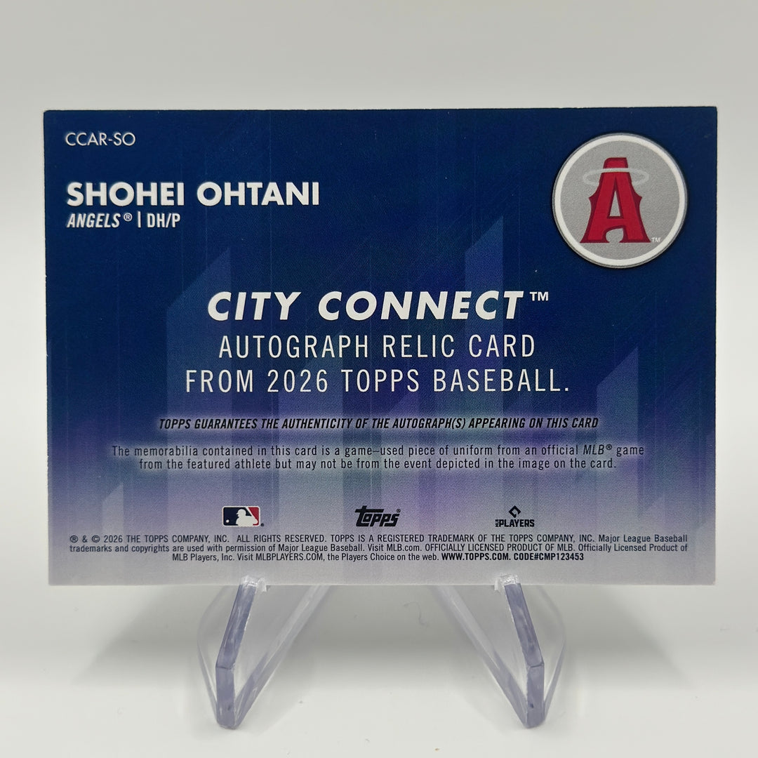 2026 Topps Shohei Ohtani City Connect Auto Relic /99 #CCAR-SO