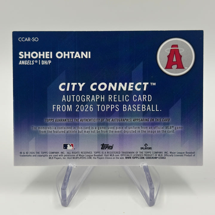 2026 Topps Shohei Ohtani City Connect Auto Relic /99 #CCAR-SO