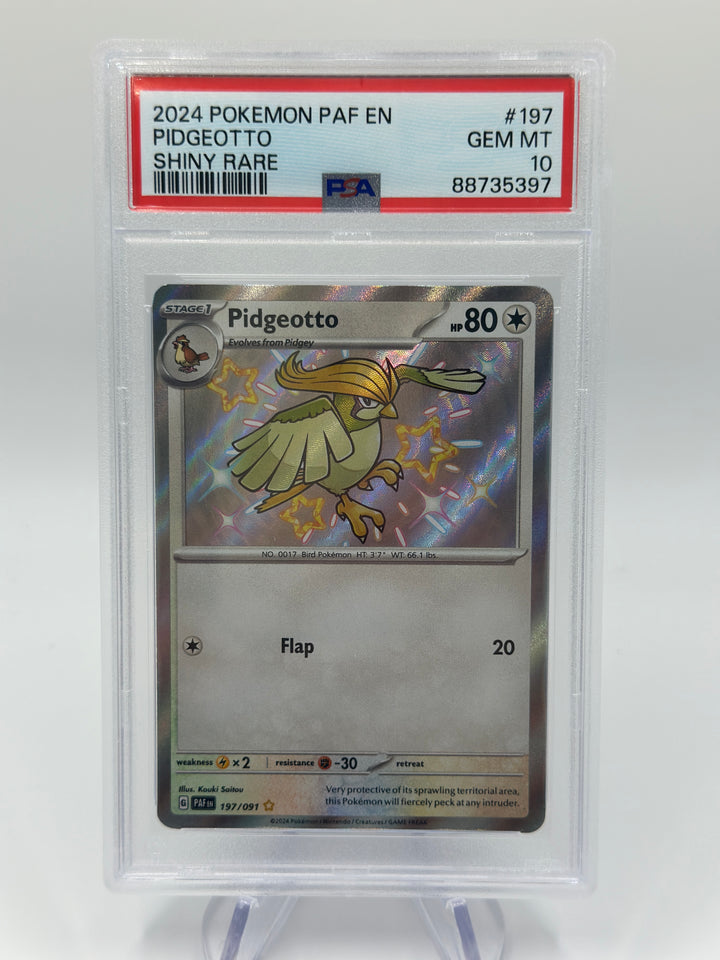 Pokémon Pidgeotto Shiny Rare #197 PSA 10
