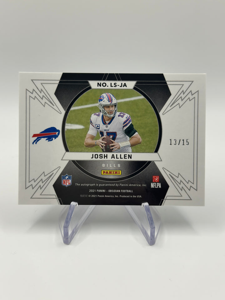 2021 Obsidian Josh Allen Auto /15 #LS-JA