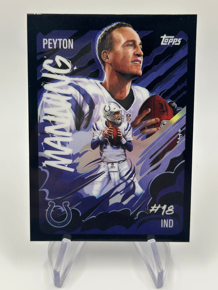 2025 Topps Chrome Peyton Manning Ultraviolet UV-8