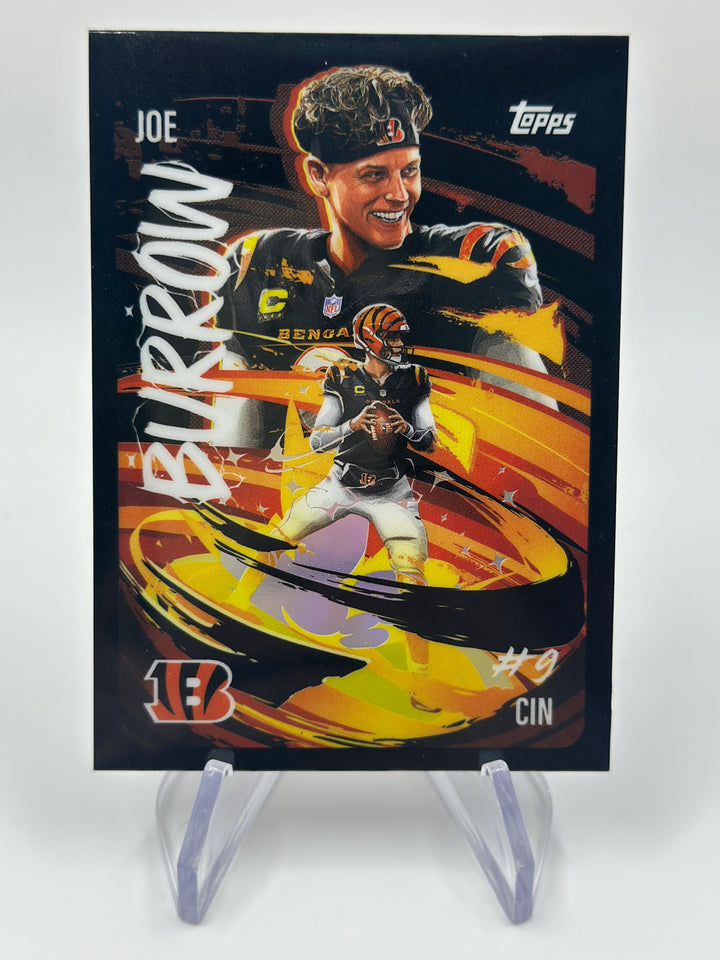 2025 Topps Chrome Joe Burrow Ultraviolet UV-17