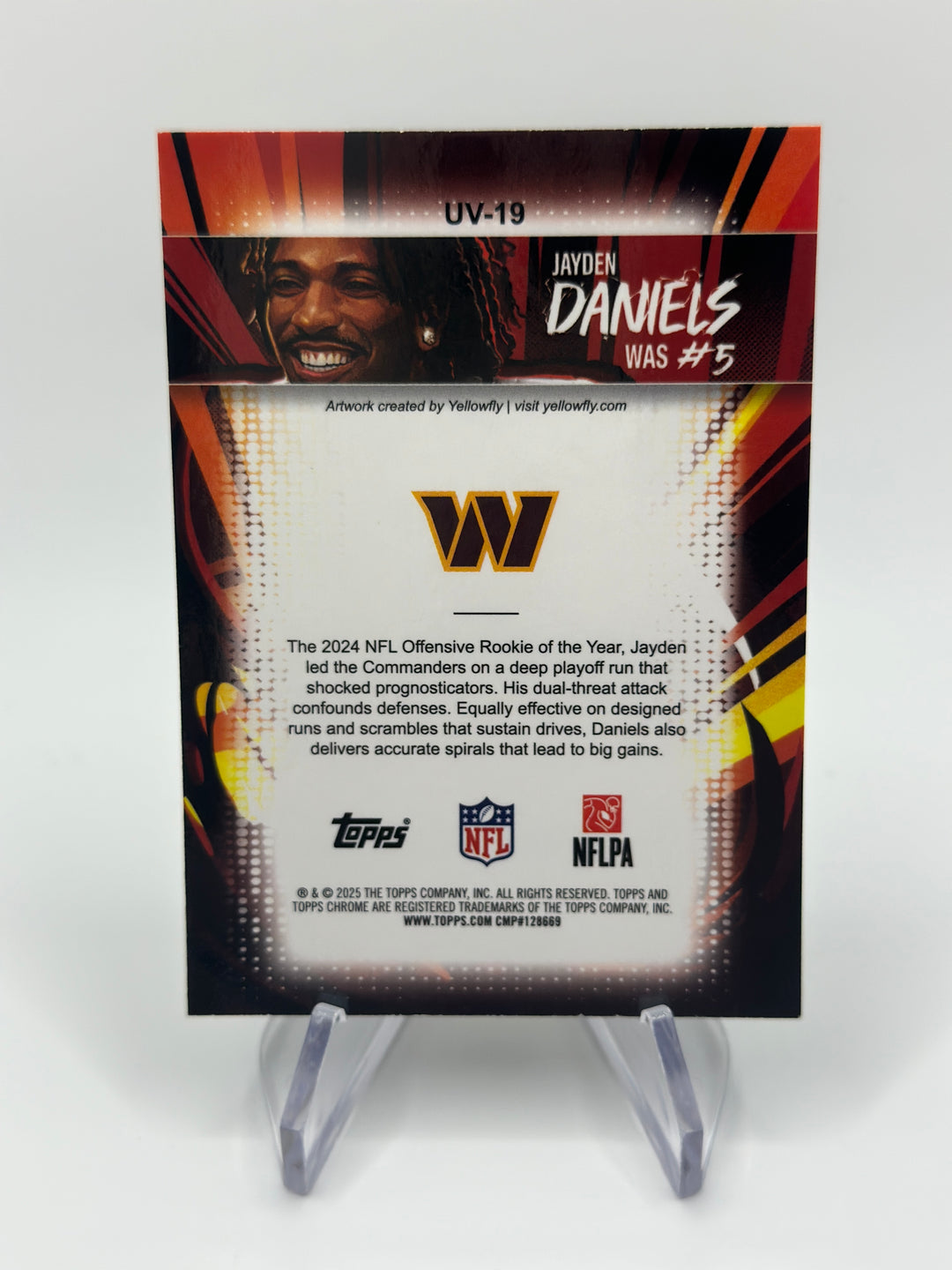 2025 Topps Chrome Jayden Daniels Ultraviolet UV-19