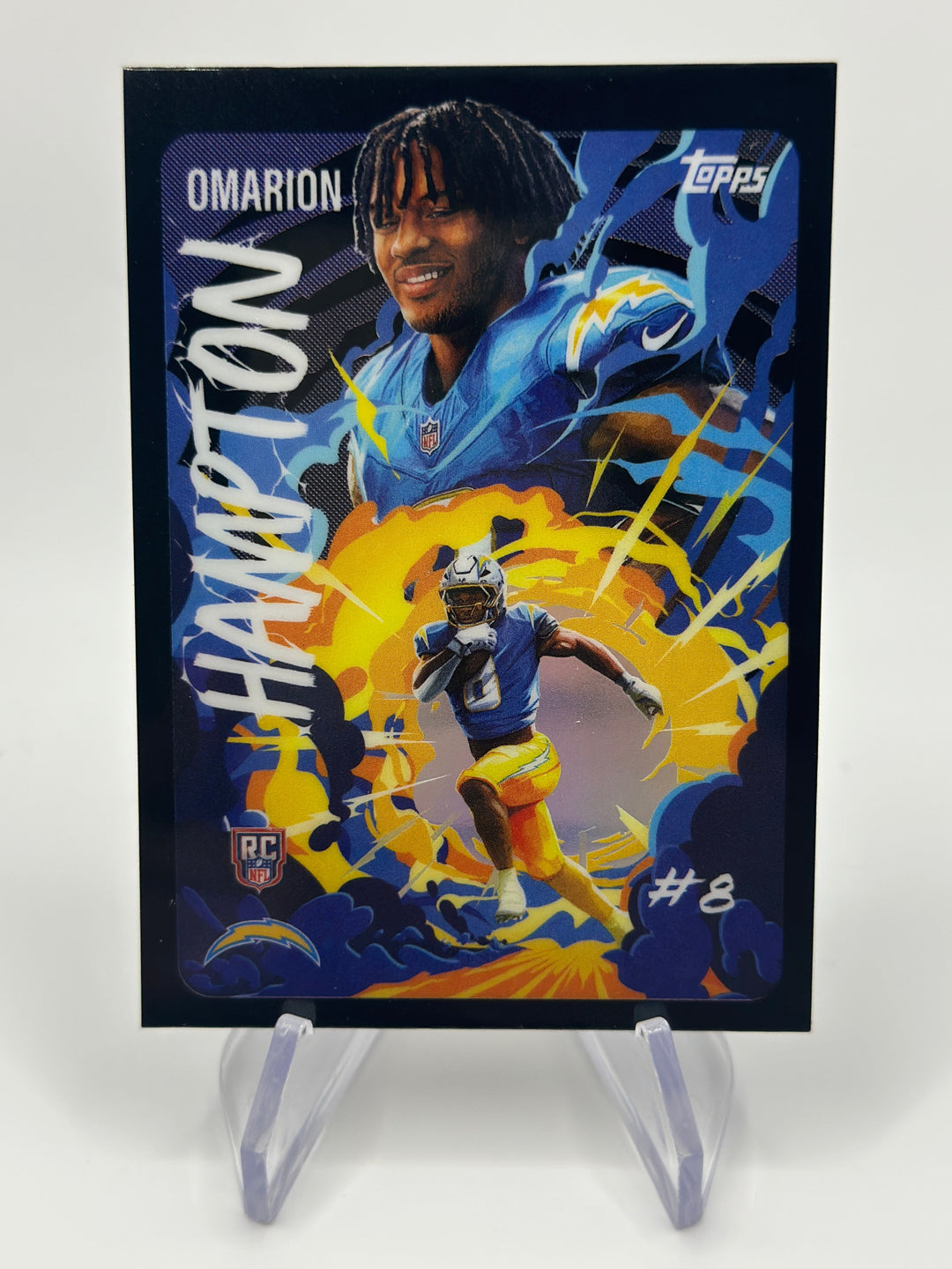 2025 Topps Chrome Omarion Hampton Ultraviolet UV-7