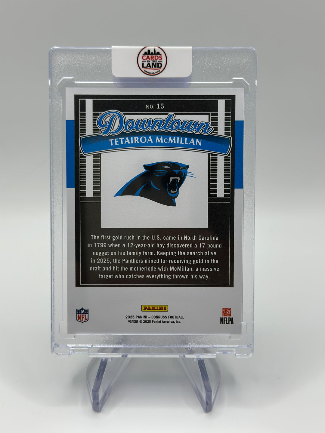 2025 Donruss Tetairoa McMillan Downtown #15