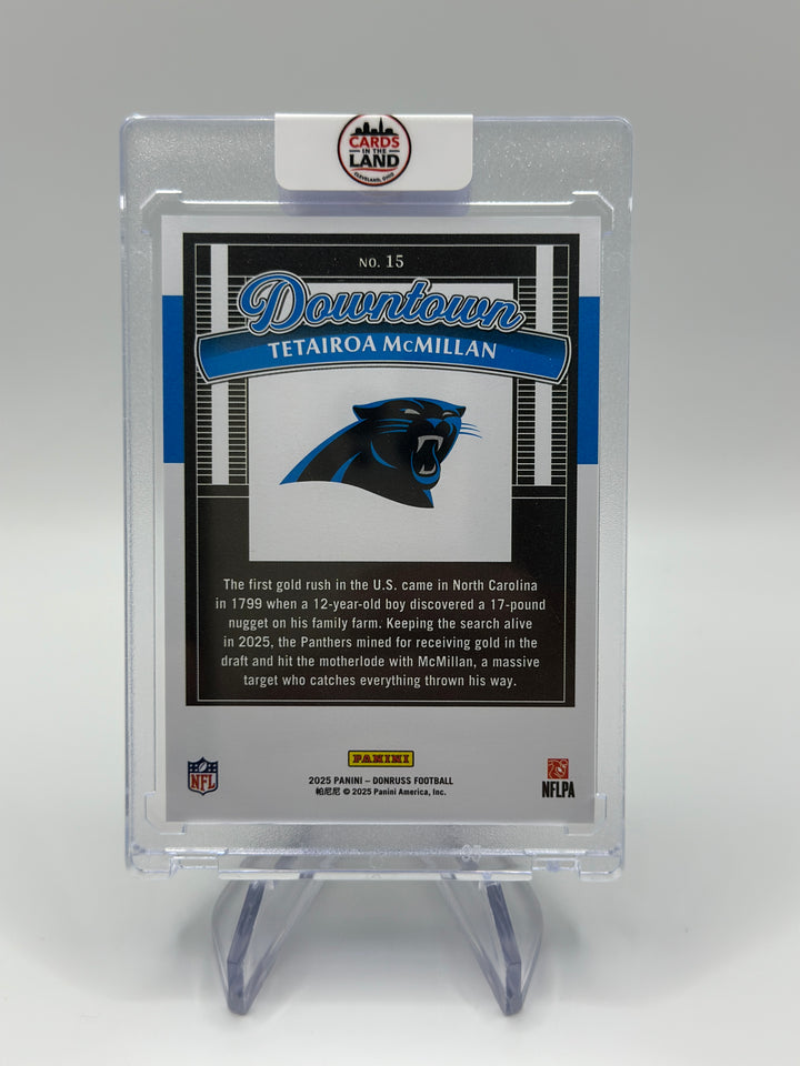 2025 Donruss Tetairoa McMillan Downtown #15