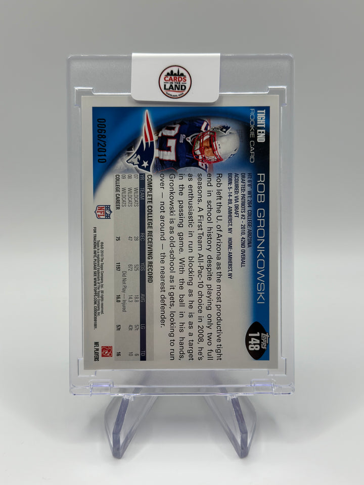 2010 Rob Gronkowski Gold /2010 #148 RC