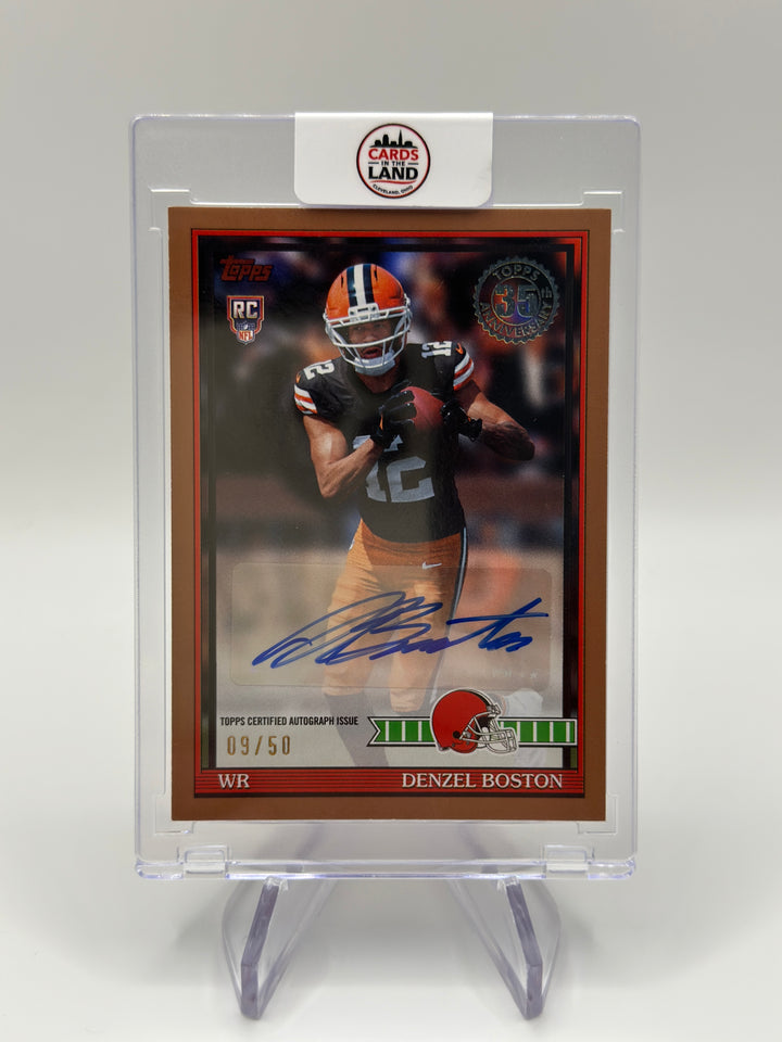 2026 Topps Flagship Denzel Boston Gold Auto /50